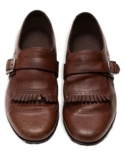 Shanghai Monk-Schuhe mit Fransen - Braun