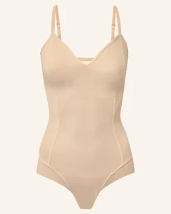 Shape-Body All Mesh Mit Rückenausschnitt orange Beige