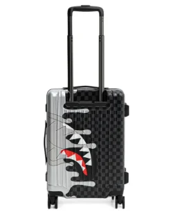 Shark Mouth Koffer mit Schachbrettmuster - Schwarz