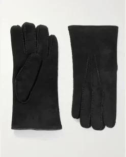 Shearling Gloves Black
