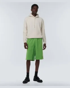 Shorts aus Baumwoll-Jersey GrüN