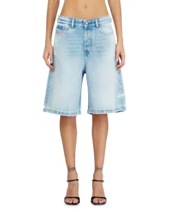 Shorts aus Destroyed-Denim - Kurze Hosen - Damen - Blau