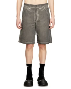 Shorts aus Nylon-Baumwolle mit Pigmentfärbung - Kurze Hosen - Herren - Grau