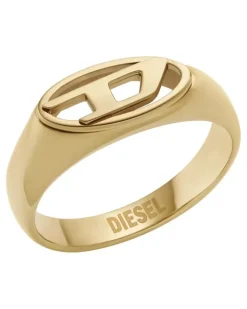 Siegelring aus goldfarbenem Edelstahl - Ringe - Unisex -