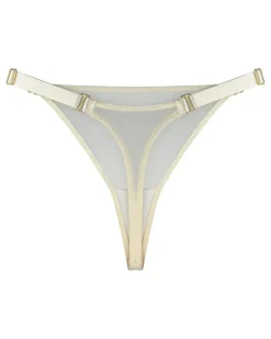 Signature Mesh-Tanga - Nude