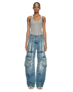 SILBERNES LUREX TANK-TOP