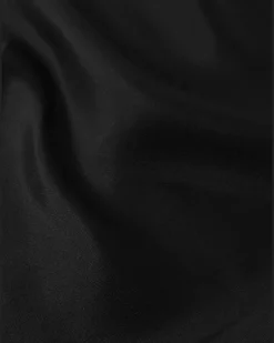 Silk-Twill Pocket Square Black