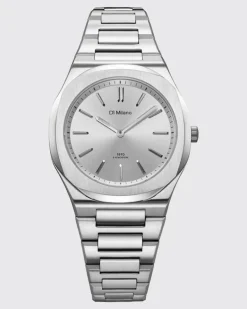 Silver Mellow Automatikuhr aus Edelstahl Silber
