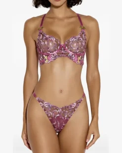 Siren Tanga mit Blumen - Rosa