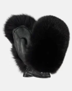 Skifäustlinge Hill mit Faux Shearling Schwarz