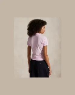 Slim-Fit Stretch-Poloshirt Pink