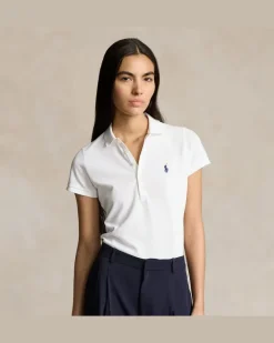Slim-Fit Stretch-Poloshirt White