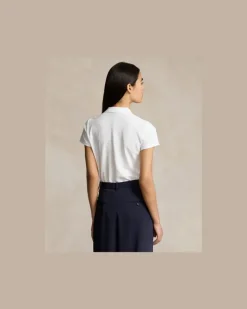 Slim-Fit Stretch-Poloshirt White