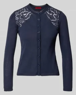 Slim Fit Sweatjacke aus reiner Baumwolle Modell 'FIACRE Marine