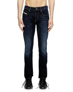 Slim Jeans Regular Waist 2019 D-Strukt, Dunkelblau, Reißverschluss