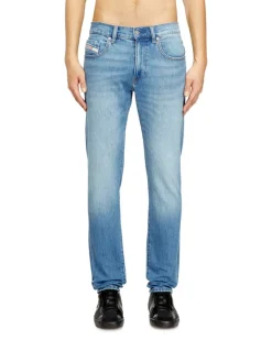 Slim Jeans Regular Waist 2019 D-Strukt, Hellblau, Reißverschluss