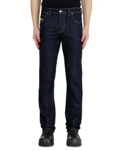 Slim Jeans Regular Waist 1993 D-Vyl, Dunkelblau, Knopfverschluss
