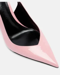 Slingback-Wedges Cheope aus Leder Rosa