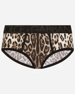 Slip Brando Bi-elastischer Jersey Leoprint - Mann Unterwäsche Und Loungewear Animalprint Baumwolle Animal-Print