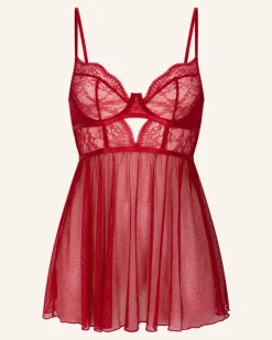 Slipdress Isabelle rot