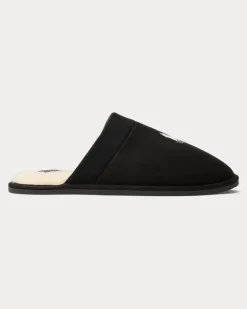 Slipper Klarence aus Microsuede Black
