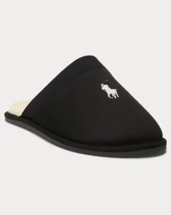Slipper Klarence aus Microsuede Black