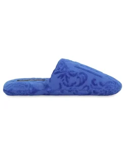 Slipper mit Logo-Stickerei - Blau