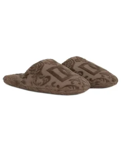 Slipper mit Logo-Stickerei - Braun