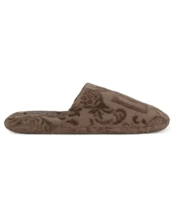 Slipper mit Logo-Stickerei - Braun