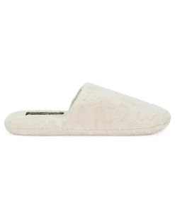 Slipper mit Logo-Stickerei - Nude