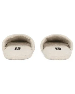 Slipper mit Logo-Stickerei - Nude