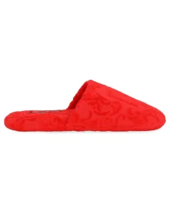 Slipper mit Logo-Stickerei - Rot