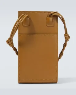 Smartphone-Etui aus Leder Orange