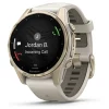 Smartwatch Fenix 8 - 43 mm AMOLED Sapphire Nebelgrau Softgold