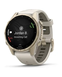 Smartwatch Fenix 8 - 43 mm AMOLED Sapphire Nebelgrau Softgold