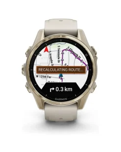 Smartwatch Fenix 8 - 43 mm AMOLED Sapphire Nebelgrau Softgold