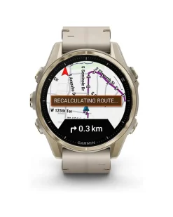 Smartwatch Fenix 8 - 43 mm AMOLED Sapphire Nebelgrau Softgold