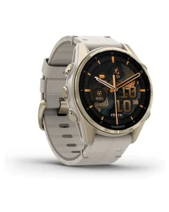 Smartwatch Fenix 8 - 43 mm AMOLED Sapphire Nebelgrau Softgold