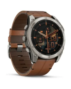 Smartwatch Fenix 8 - 51 mm AMOLED Sapphire Graphit Carbongrau Titan Silber