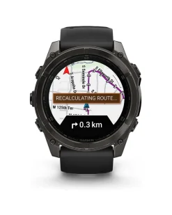 Smartwatch Fenix 8 - 51 mm AMOLED Sapphire Schwarz Carbongrau Titan DLC