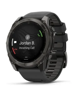 Smartwatch Fenix 8 - 51 mm AMOLED Sapphire Schwarz Carbongrau Titan DLC