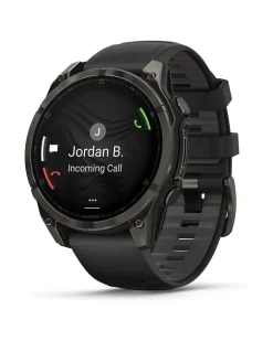 Smartwatch Fenix 8 - 47 mm AMOLED Sapphire Schwarz Carbongrau Titan DLC