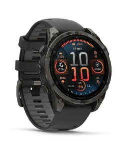 Smartwatch Fenix 8 - 47 mm AMOLED Sapphire Schwarz Carbongrau Titan DLC