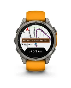 Smartwatch Fenix 8 - 47 mm AMOLED Sapphire Graphit Titanium Titan Orange