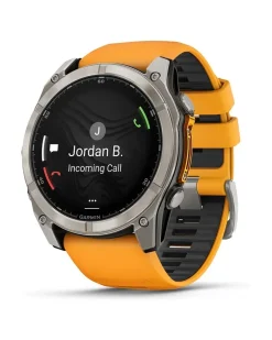 Smartwatch Fenix 8 - 51 mm AMOLED Sapphire Graphit Titanium Titan Silber