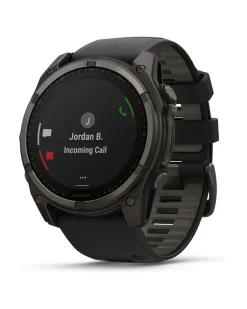 Smartwatch Fenix 8 - 51 mm Solar Sapphire Graphit Carbongrau Titan DLC Schwarz