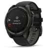 Smartwatch Fenix 8 - 47 mm Solar Sapphire Graphit Carbongrau Titan DLC Schwarz