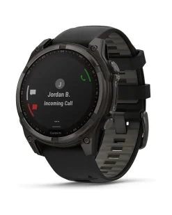 Smartwatch Fenix 8 - 47 mm Solar Sapphire Graphit Carbongrau Titan DLC Schwarz