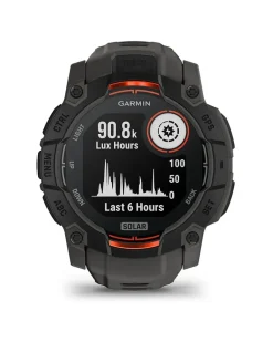 Smartwatch Instinct 3 Solar 50 mm Kohle/Schwarz