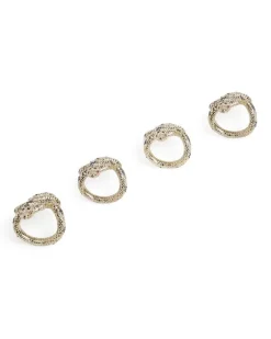 Snake' Serviettenringe - Gold